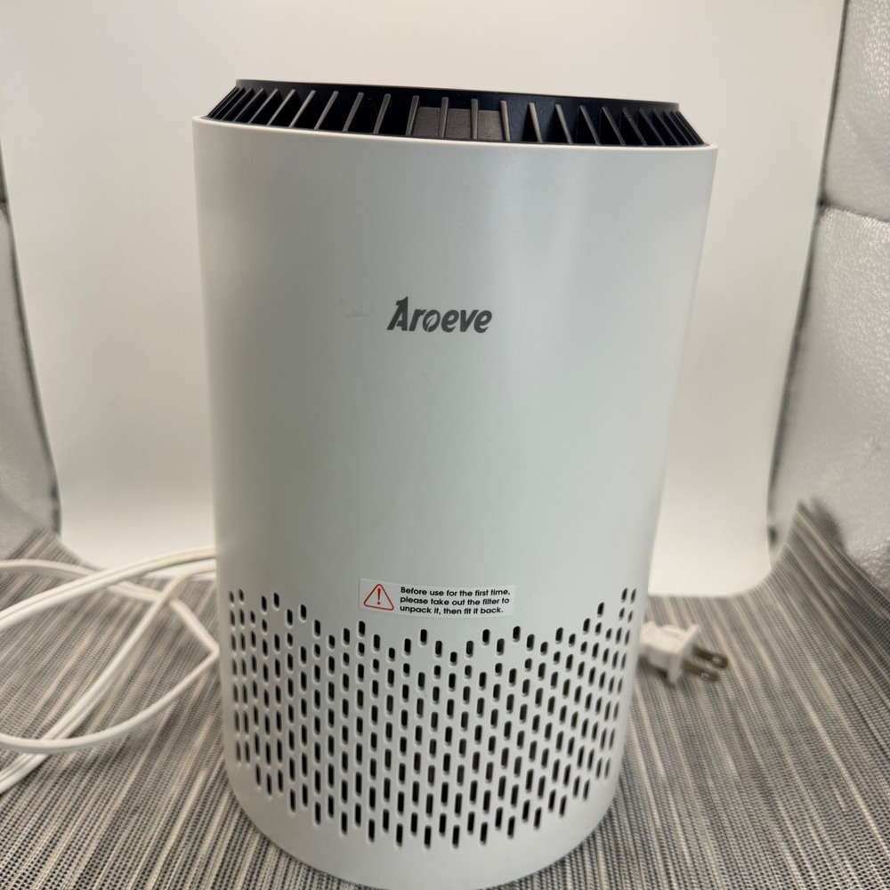 Aroeve MK01 Air Purifier White Compact Small Room HEPA Filter Sleep Mode 10W